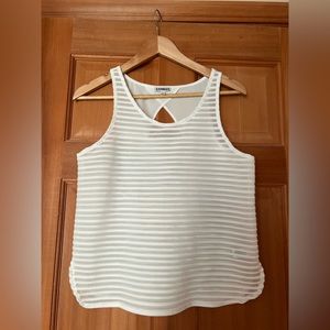 Express white top size small